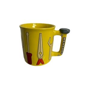 Menards 3D Embossed 16 oz Yellow Tool Cup Coffee Tea Mug